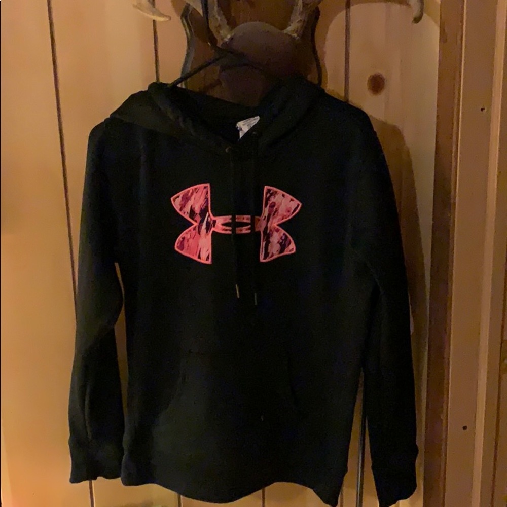 Pink and black sweatshirt